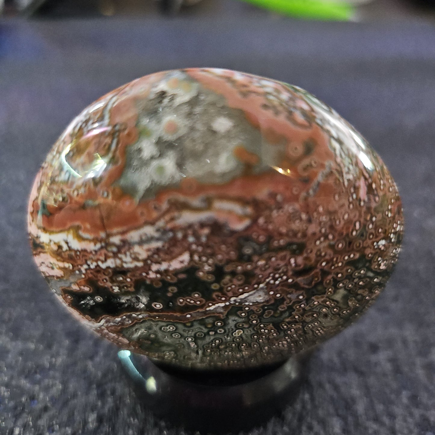 Vienless Ocean Jasper Palm Stone