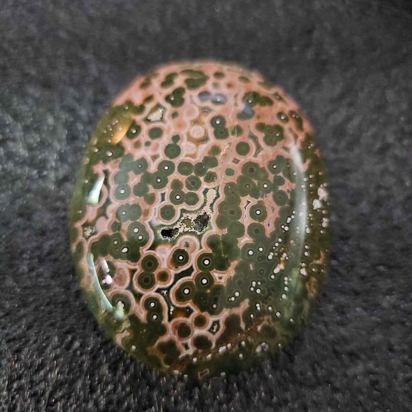 Vienless Ocean Jasper Palm Stone