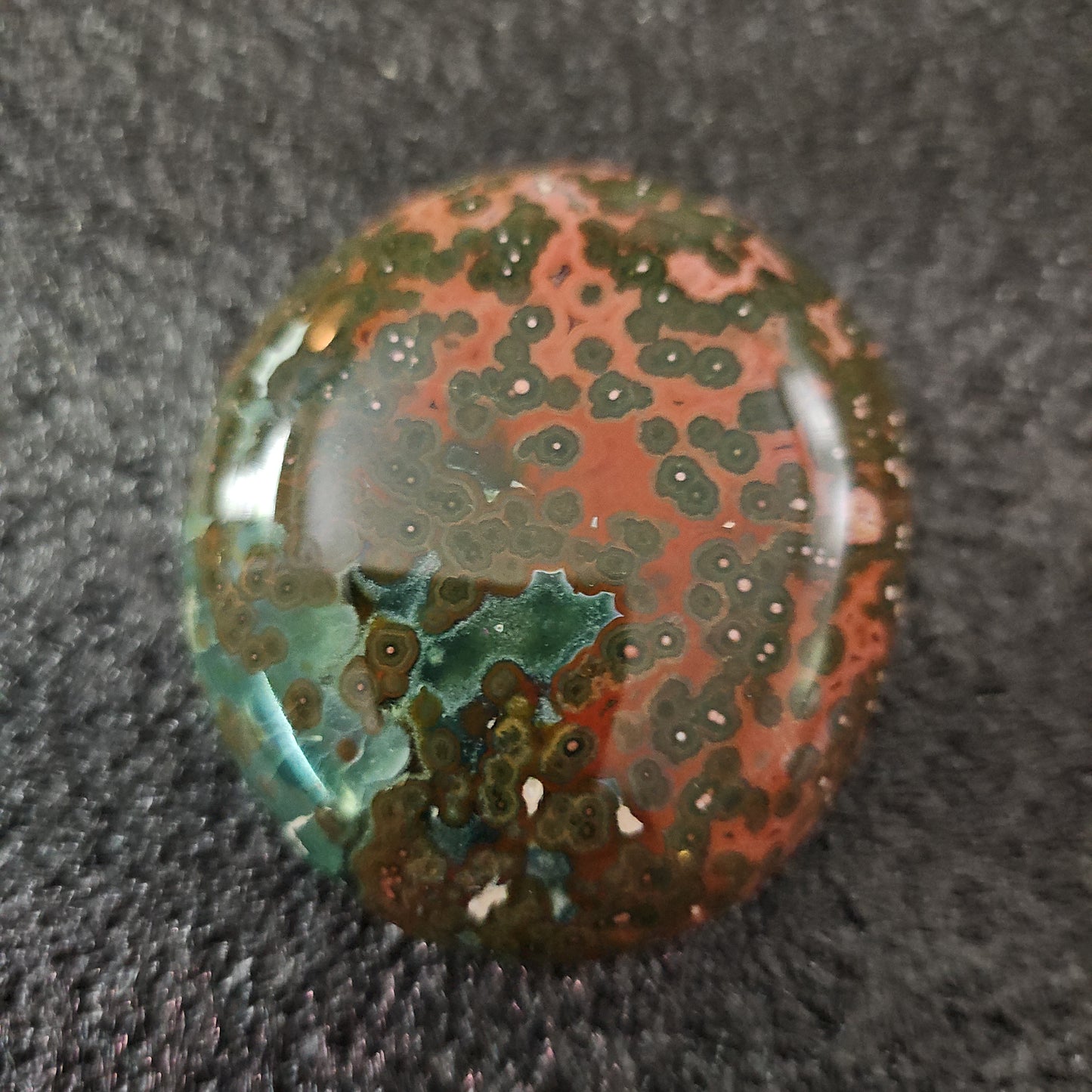 Vienless Ocean Jasper Palm Stone