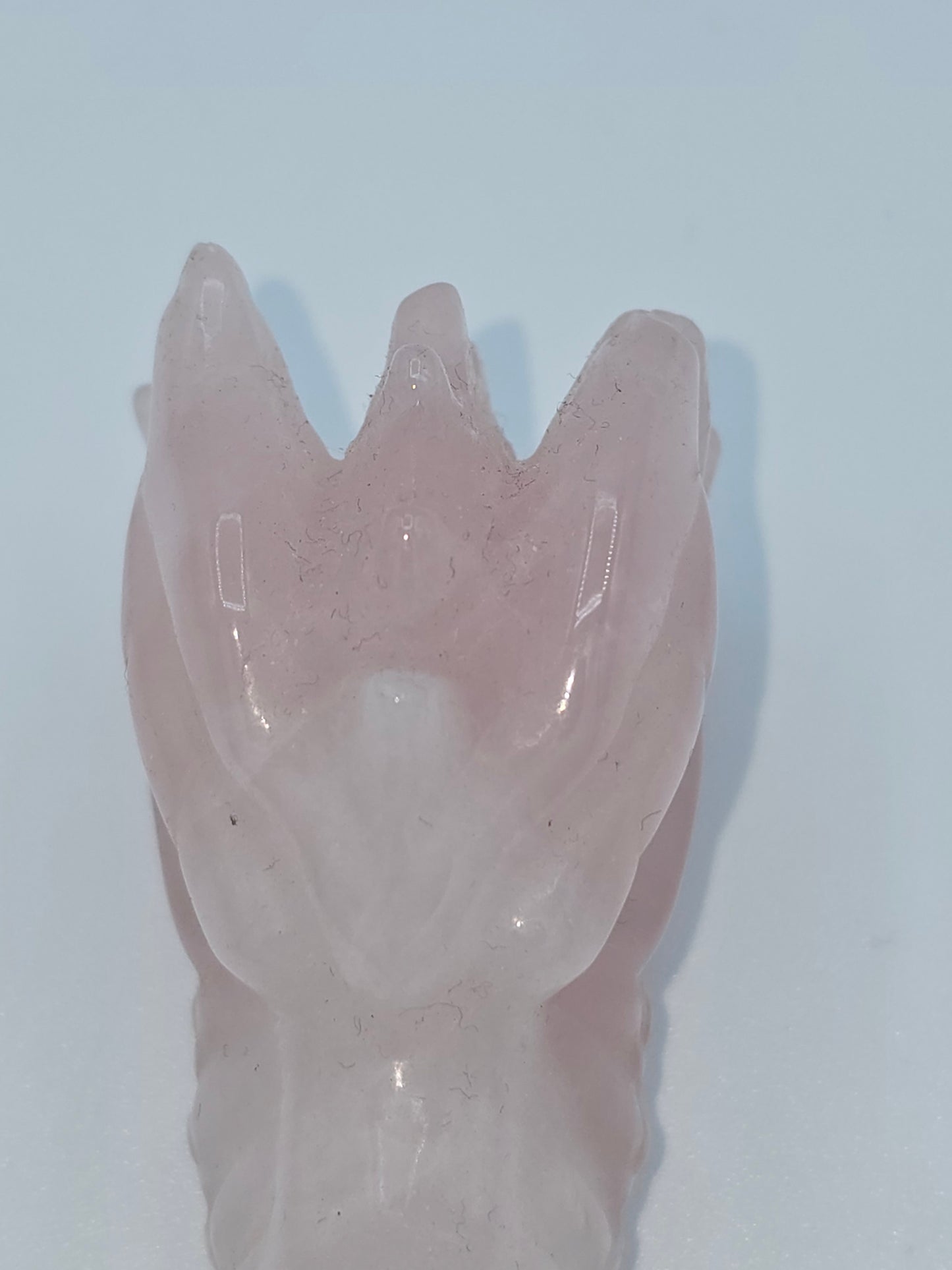 Rose Quartz Dragon skull