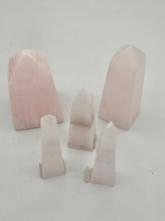 Pink Mangano Calcite Tower