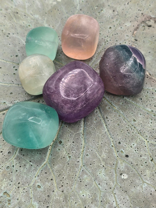 Fluorite ( Cubed) Tumbles