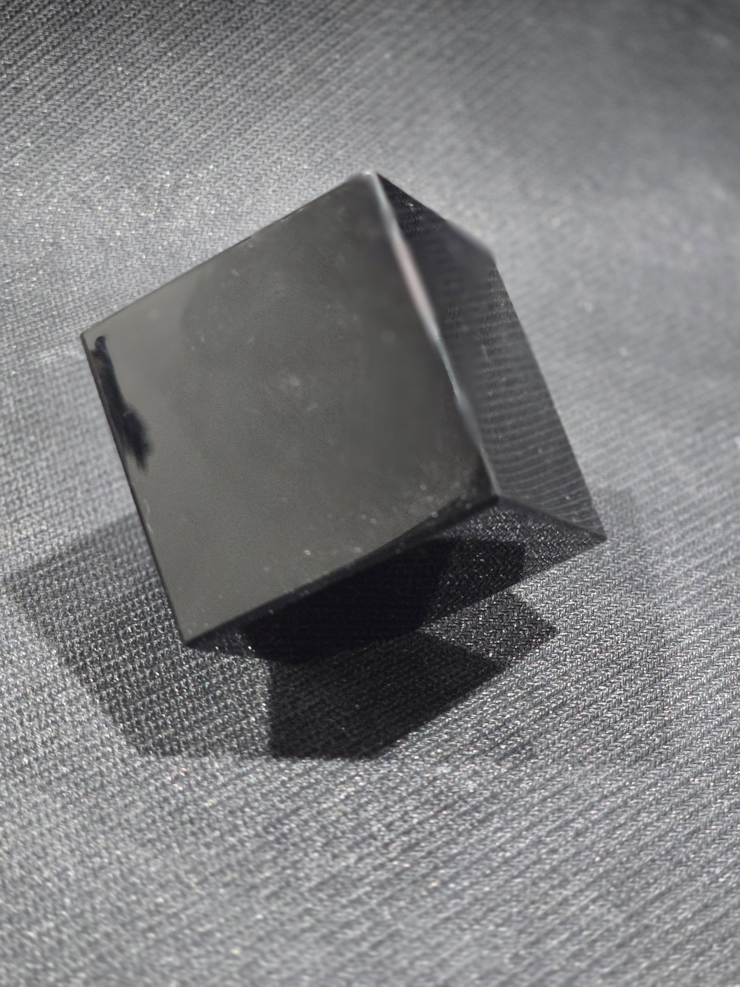 Black Obsidian Cube