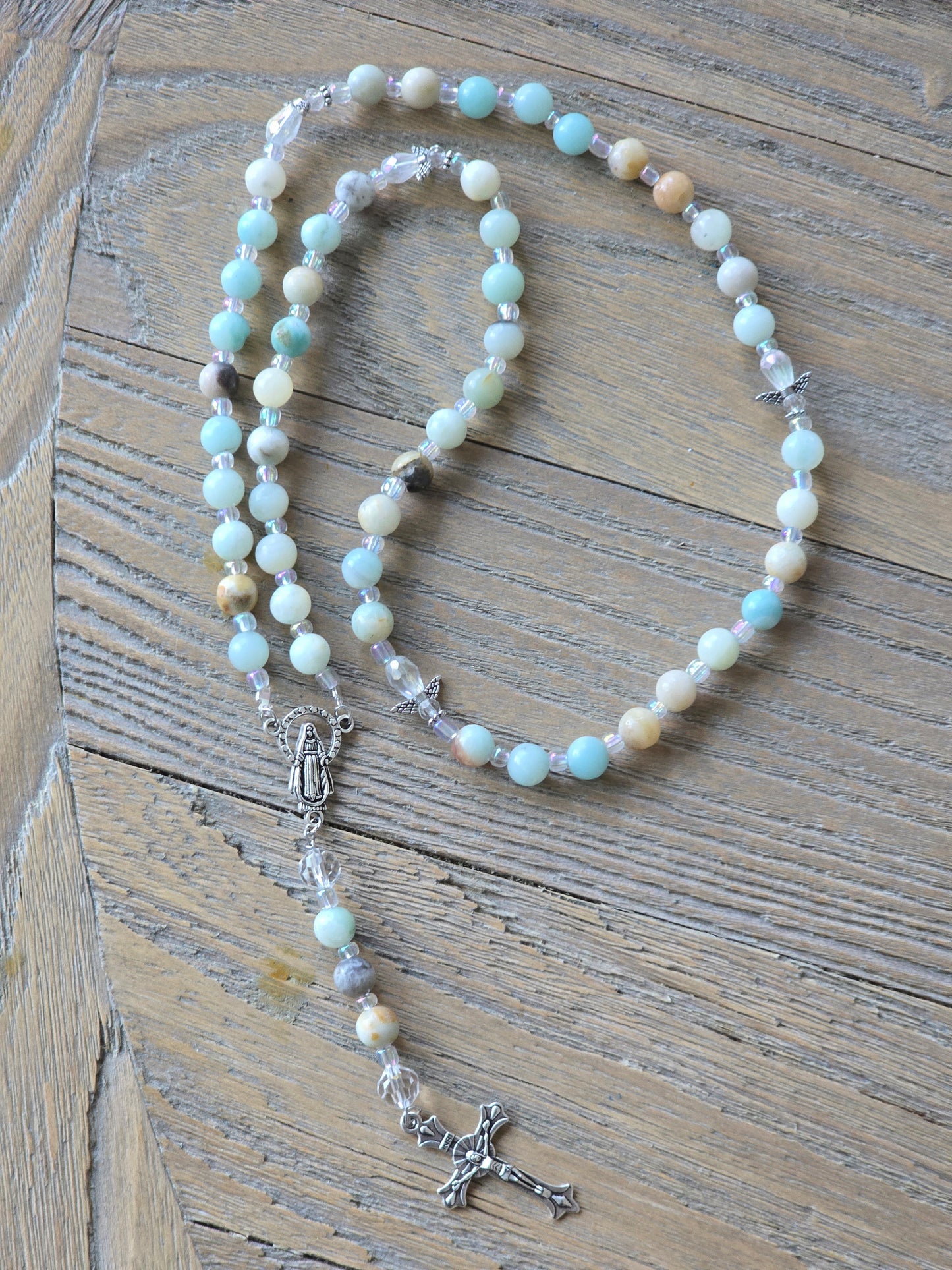 Caribbean calcite Rosary Beads