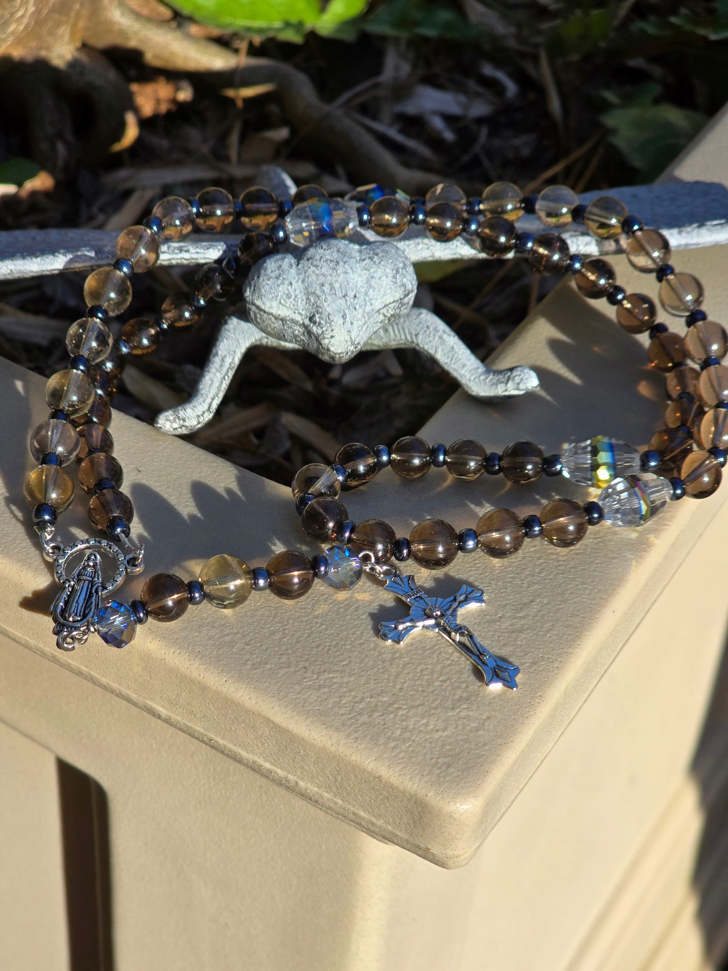 Smokey Quartz Rosary Beads