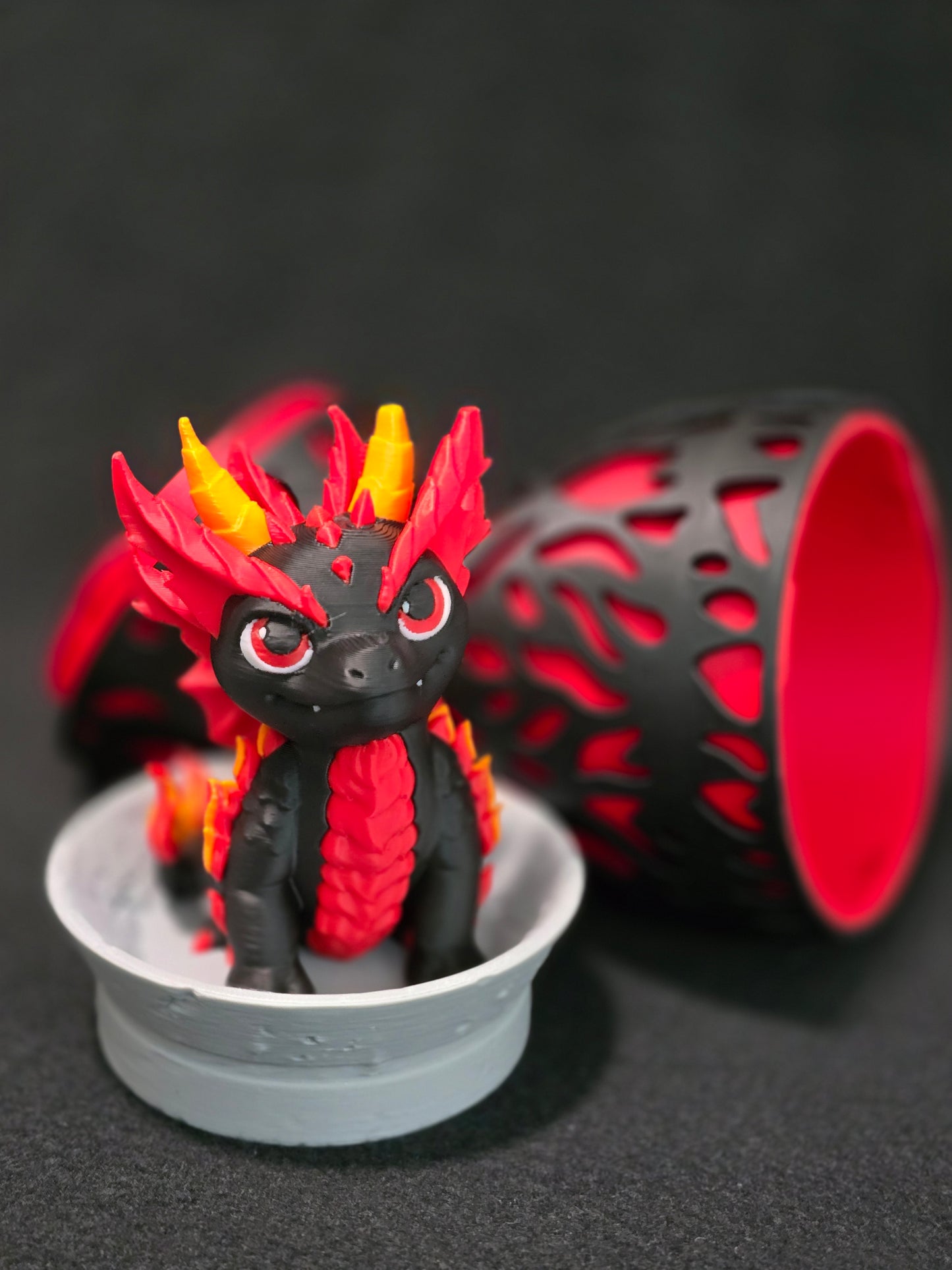 Magma Baby Dragon with egg