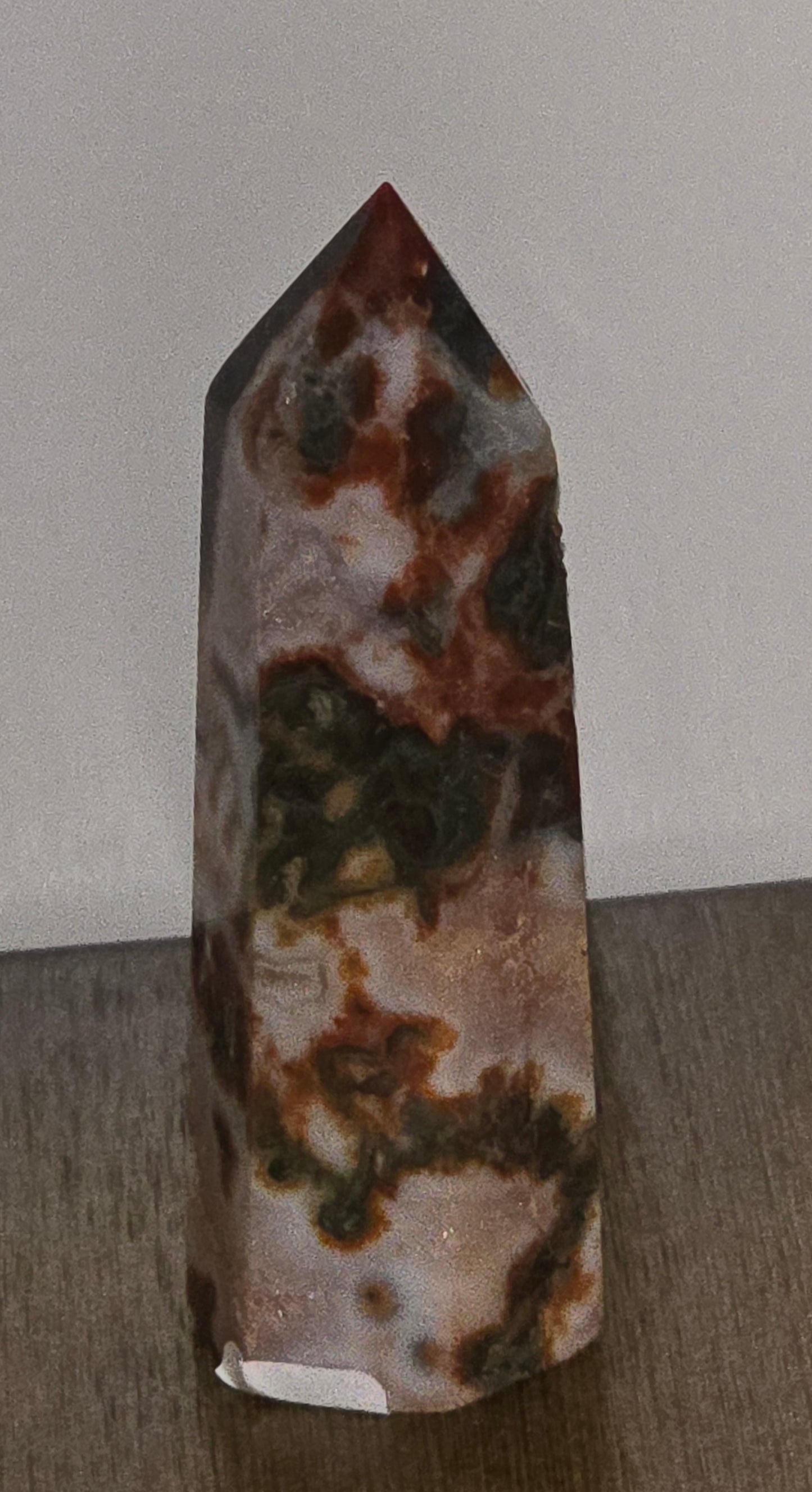 Red Moss Agate Tower