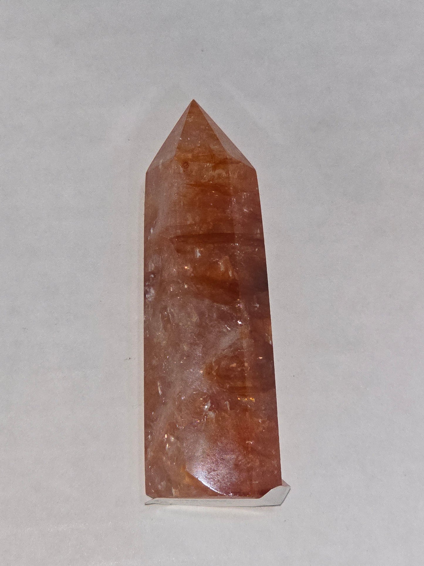 Hematite "FireQuartz" Quartz Tower