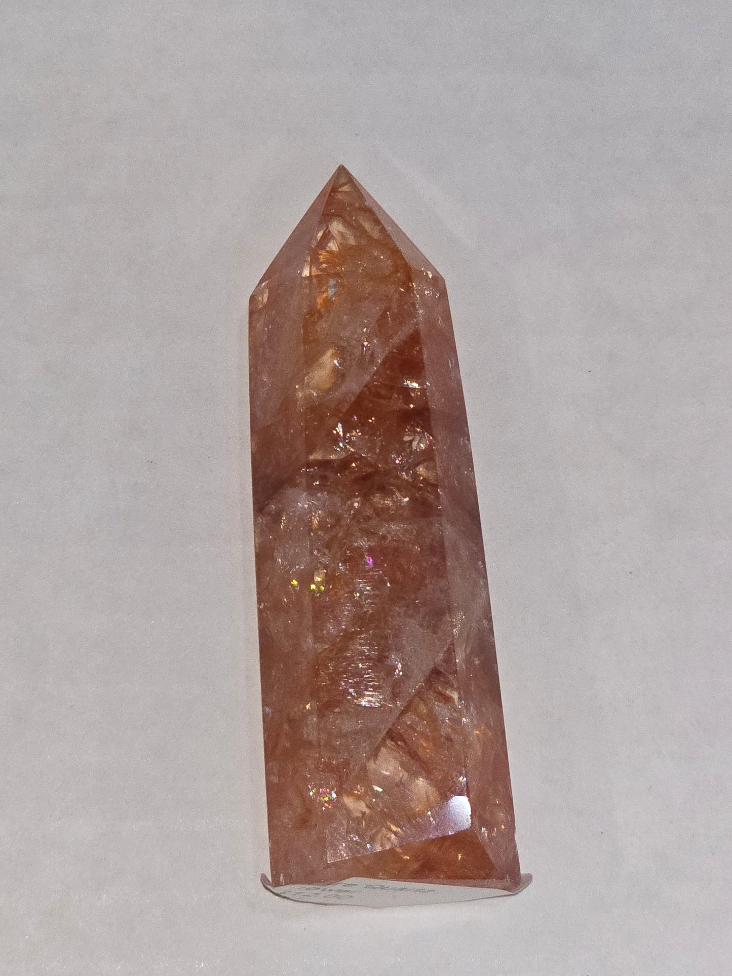 Hematite "FireQuartz" Quartz Tower