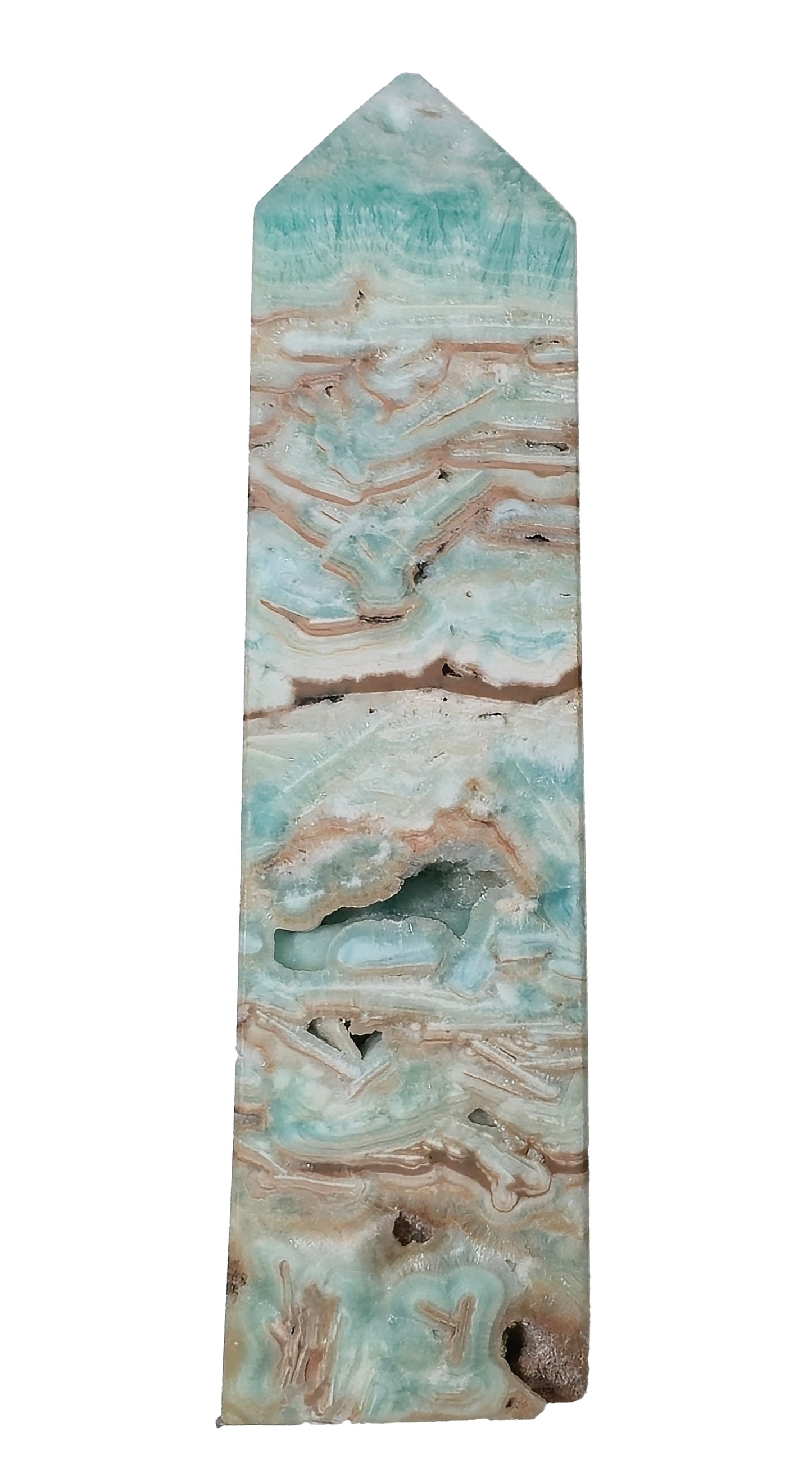 Blue Aragonite Tower