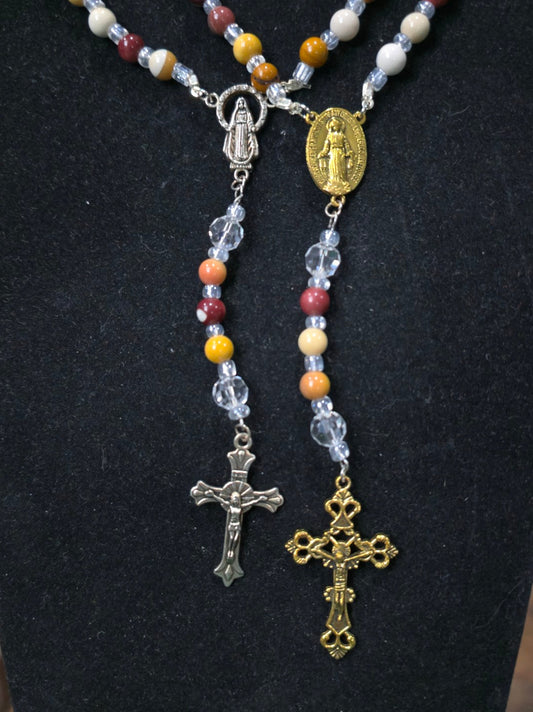 Mookaite 6mm Rosary Beads – Hand Strung Natural Stone Jewelry
