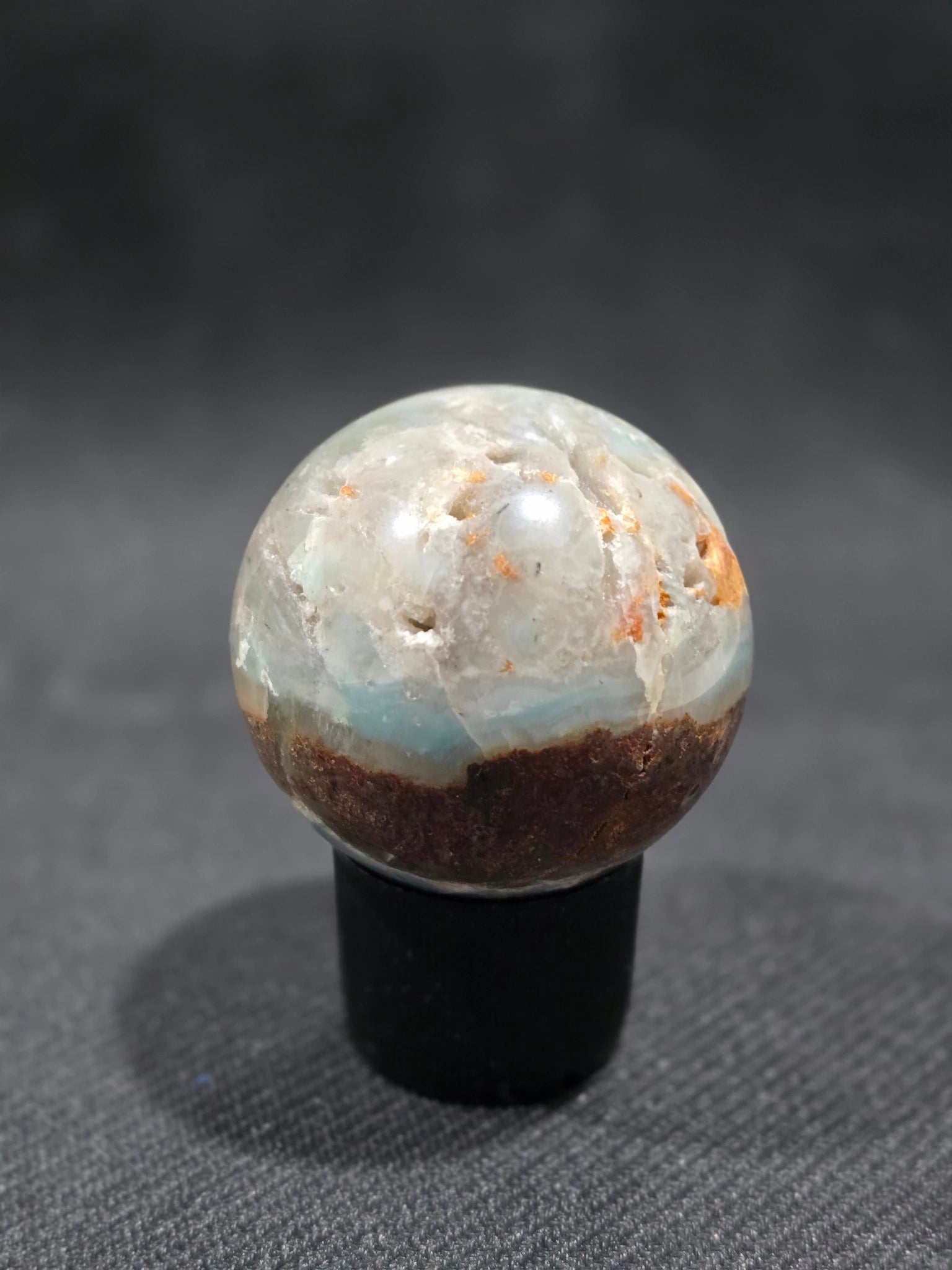 Caribbean Calcite Natural Stone sphere