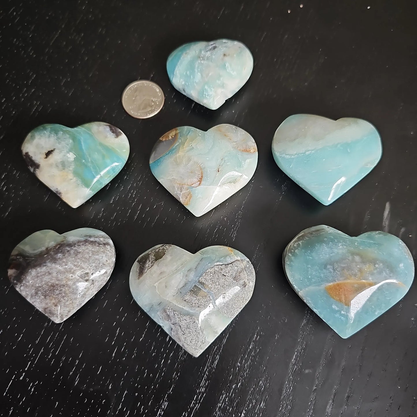 Caribbean Calcite Heart carving
