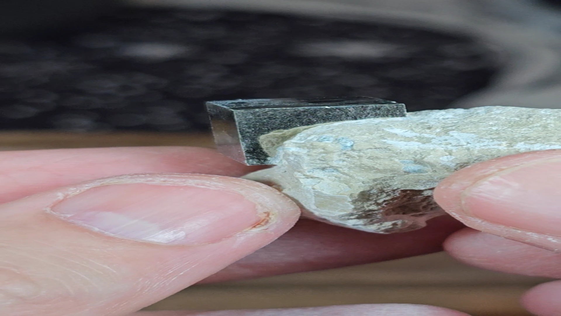Pyrite on matrix #0011 specimen
