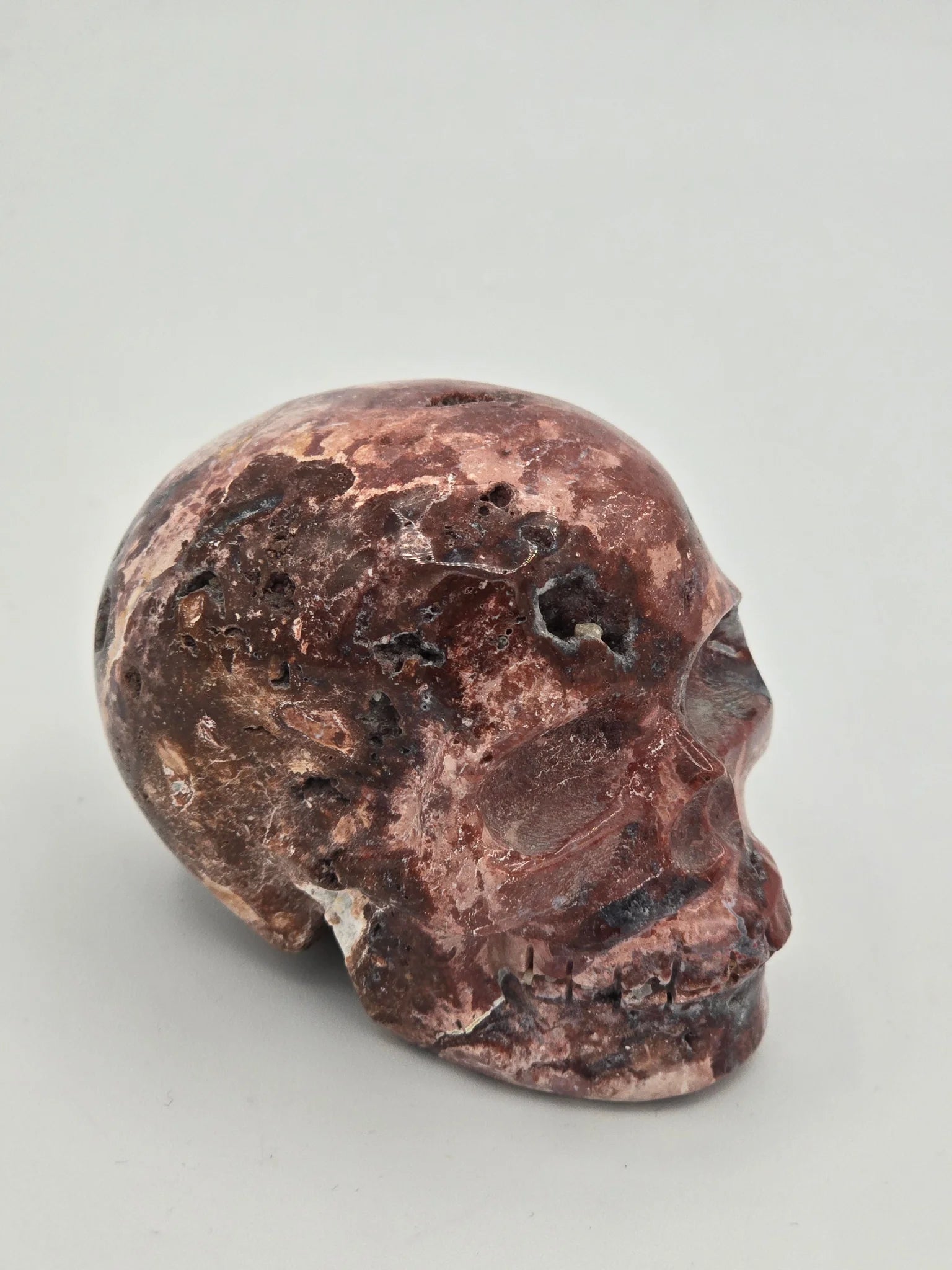 Mexican Agate Skull Agate carving