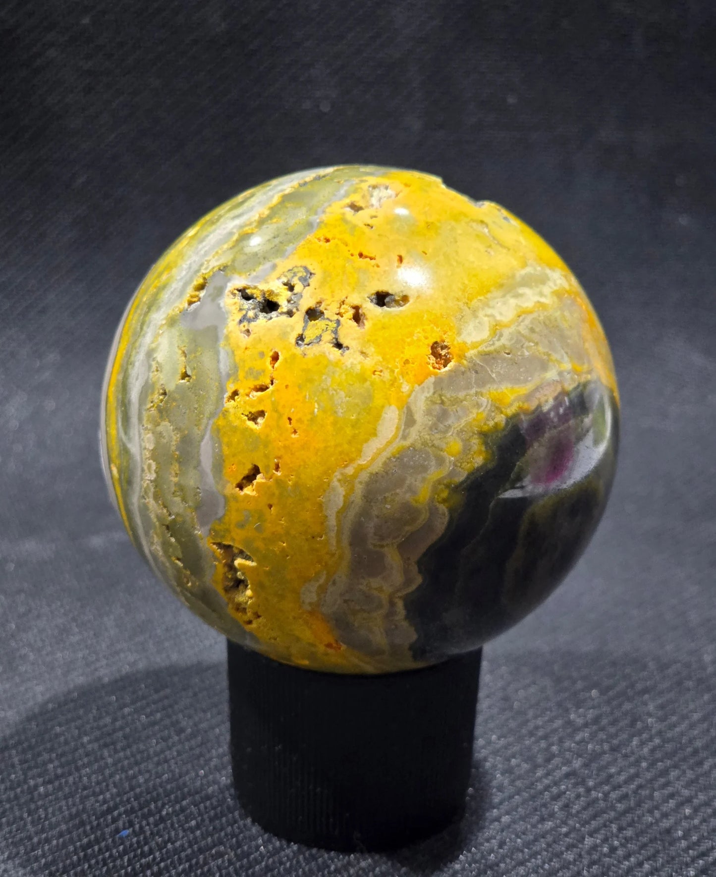 Bumblebee Jasper Natural Stone sphere