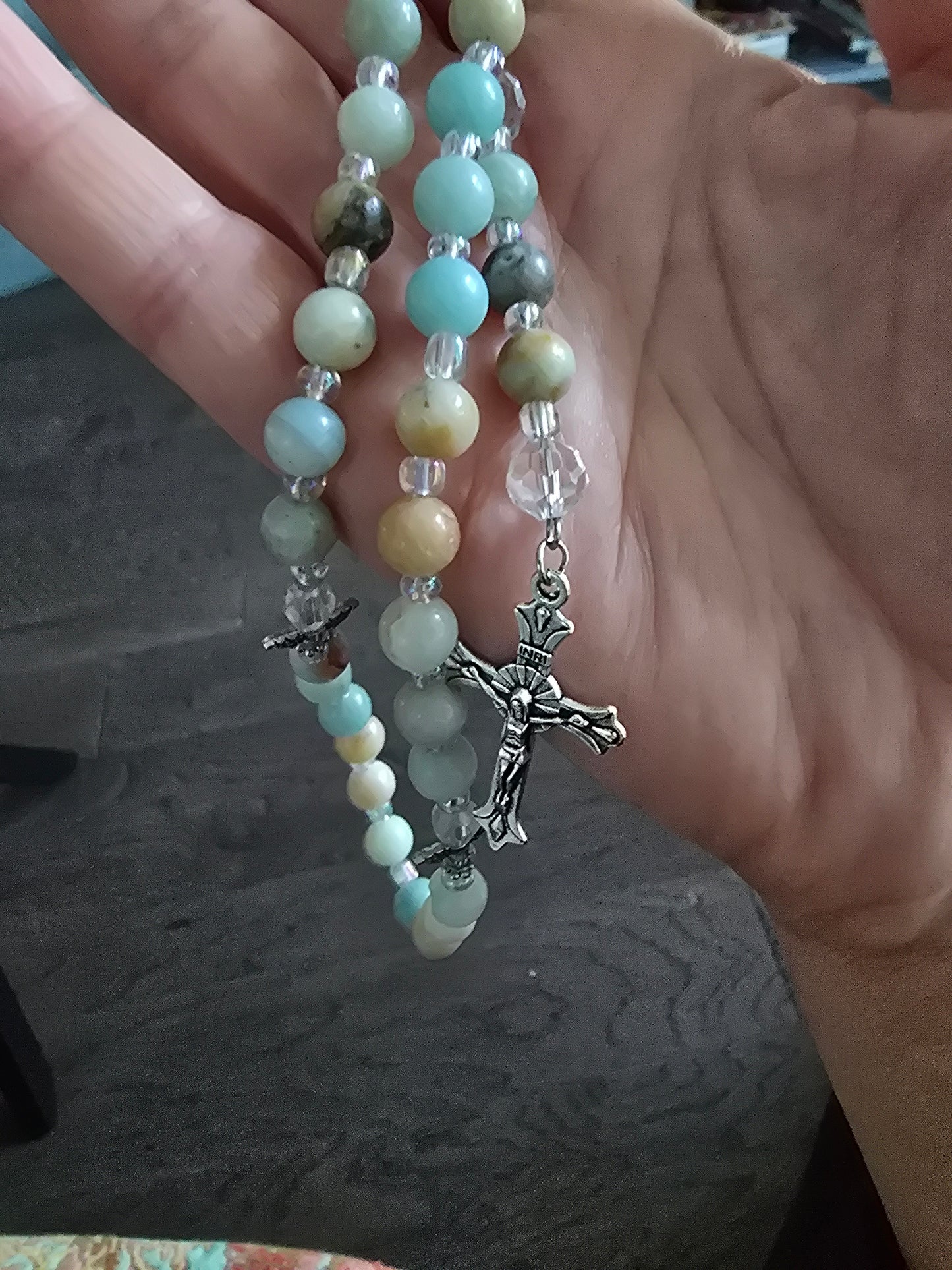 Caribbean calcite Rosary Beads