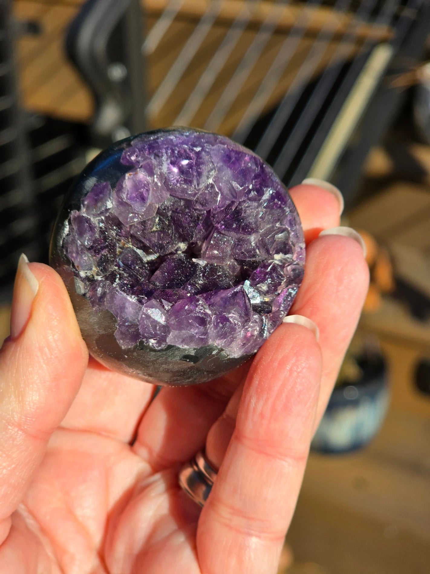 Amethyst sphere