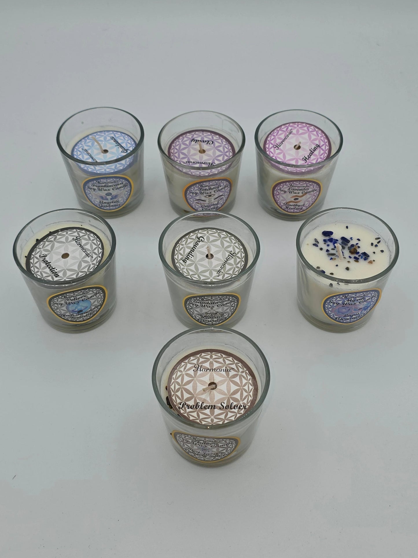 Harmonia Soy Wax Chip Dusted Votive Candles specimen