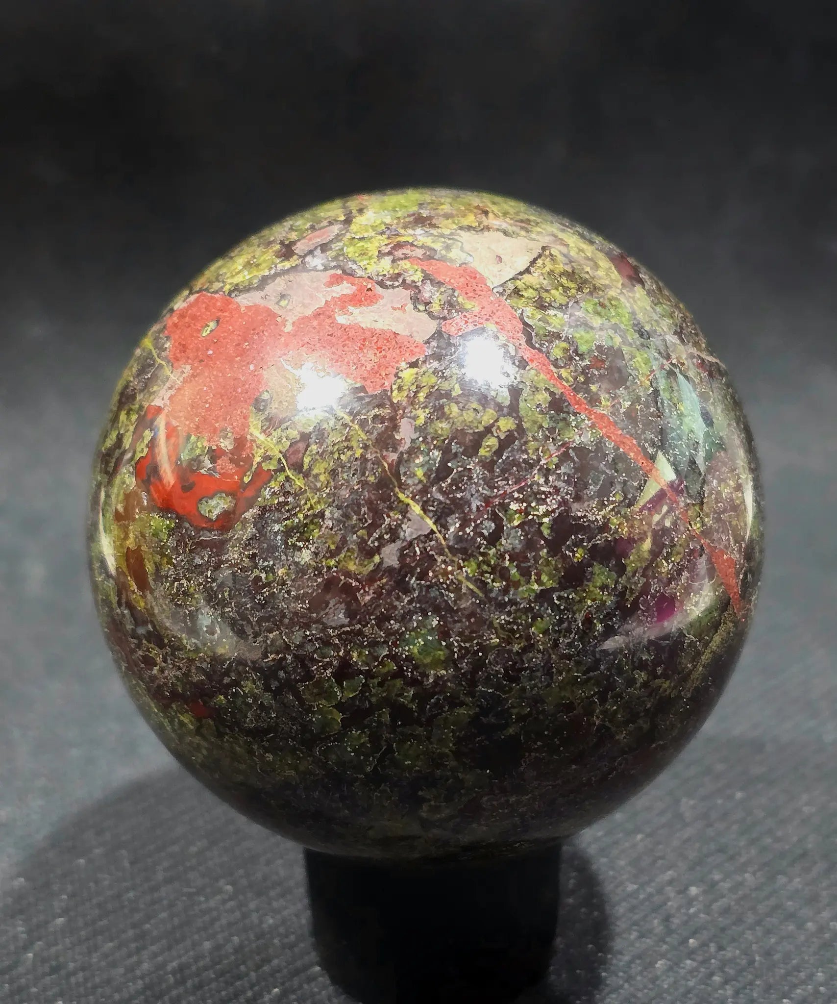 Dragon Bloodstone Natural Stone sphere