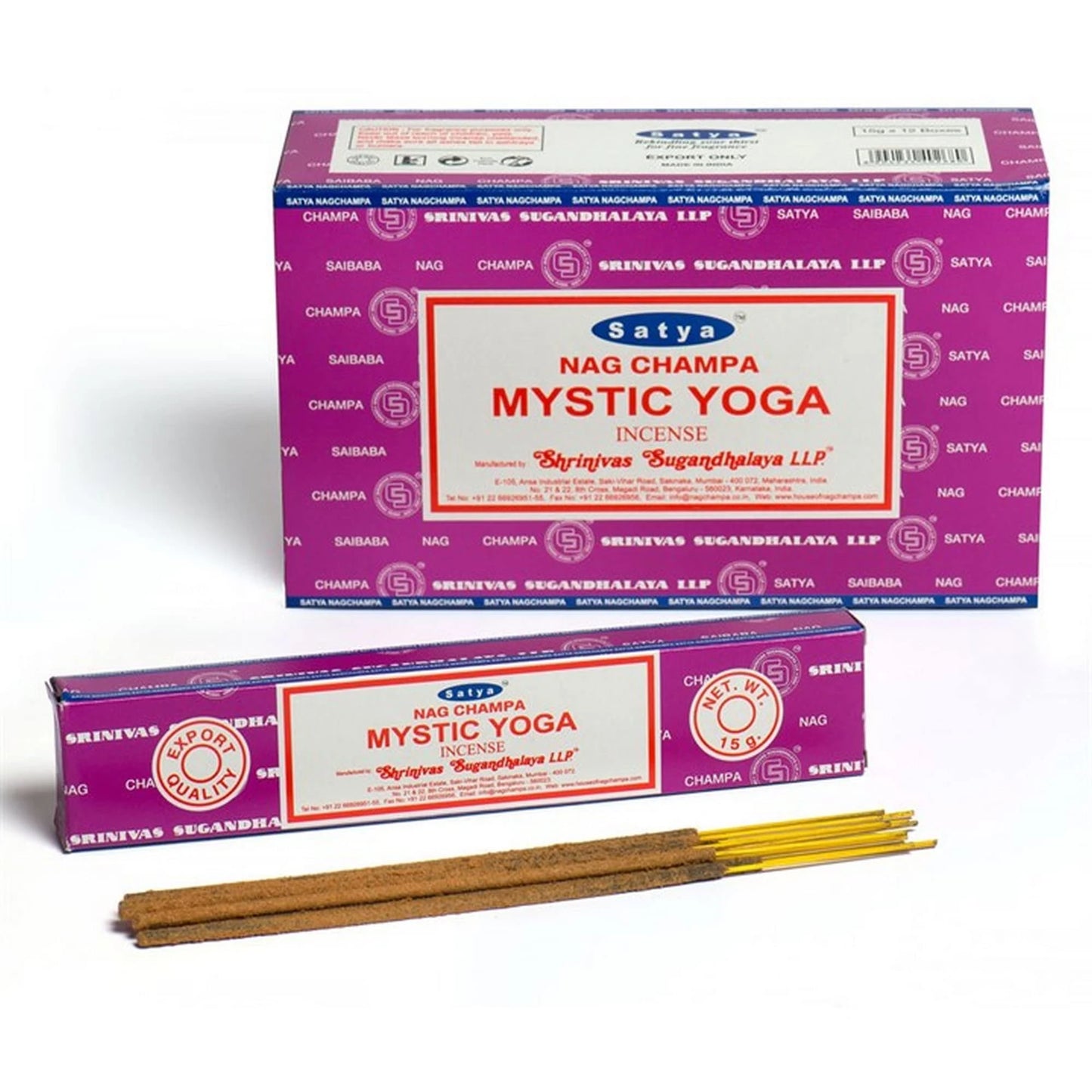 Satya Nag Champa Mystic Yoga Incense Sticks specimen