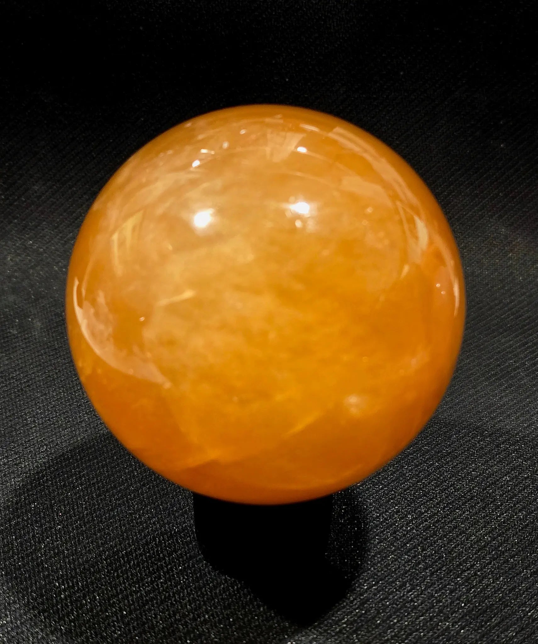 Honey Calcite Natural Stone sphere