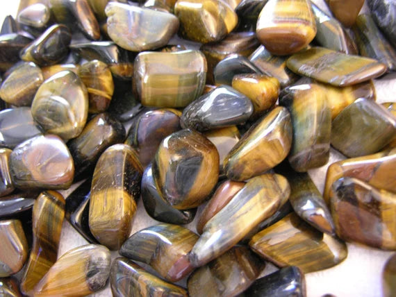 Tiger Eye Tumbles – Polished Natural Quartz