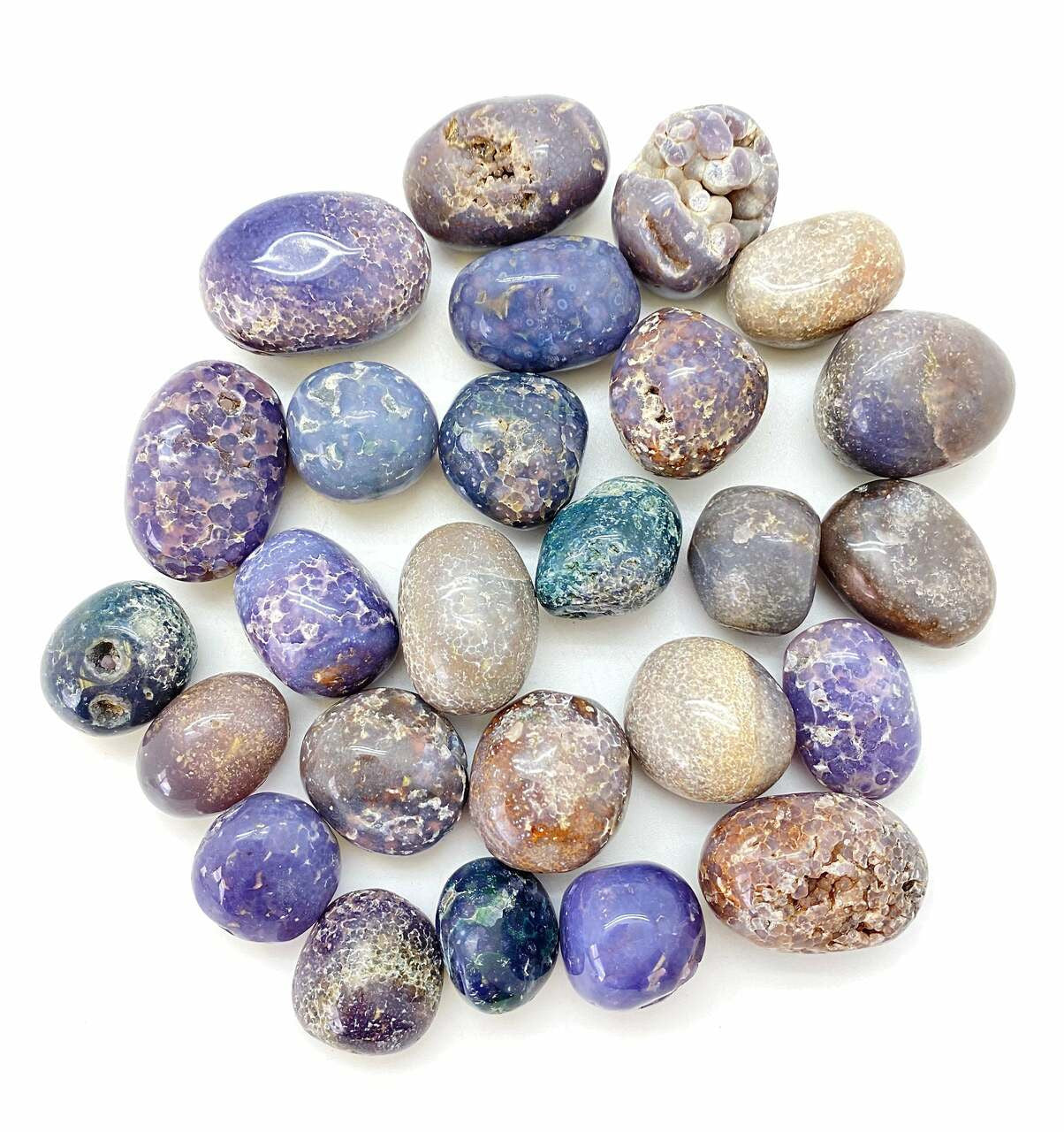 Grape Agate Tumble – Natural Polished Stone