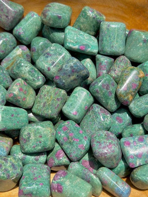 Ruby Fuchsite Tumbles - Genuine Polished Stones