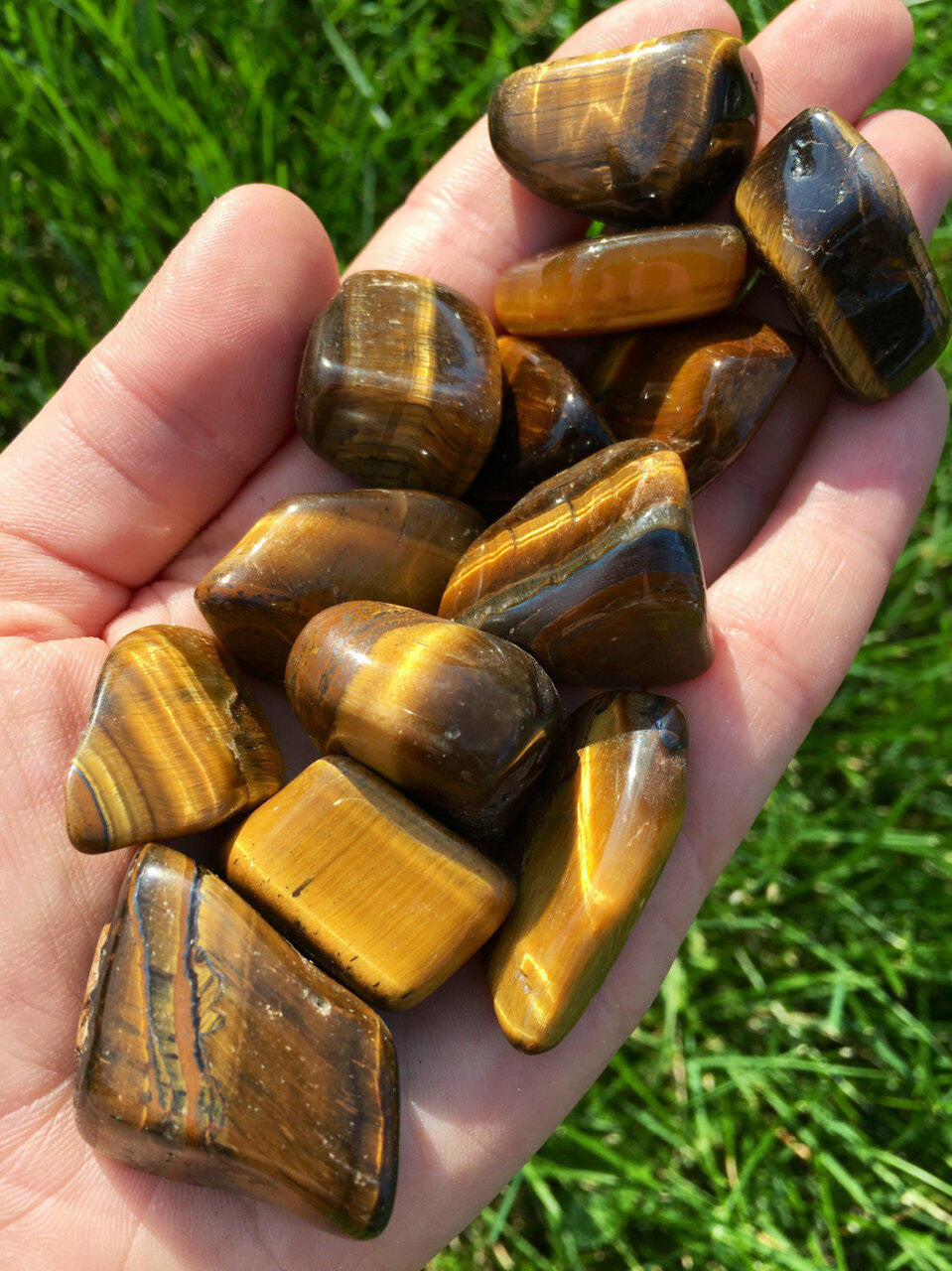 Tiger Eye Tumbles – Polished Natural Quartz