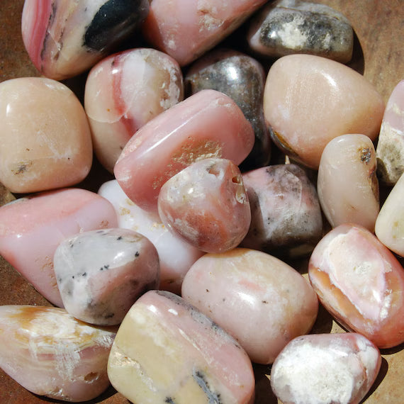 Pink Opal Tumble Stone – Natural Polished Stone