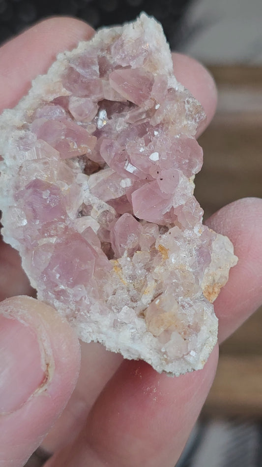 Pink Amethyst geode and plates from Argentina 0011