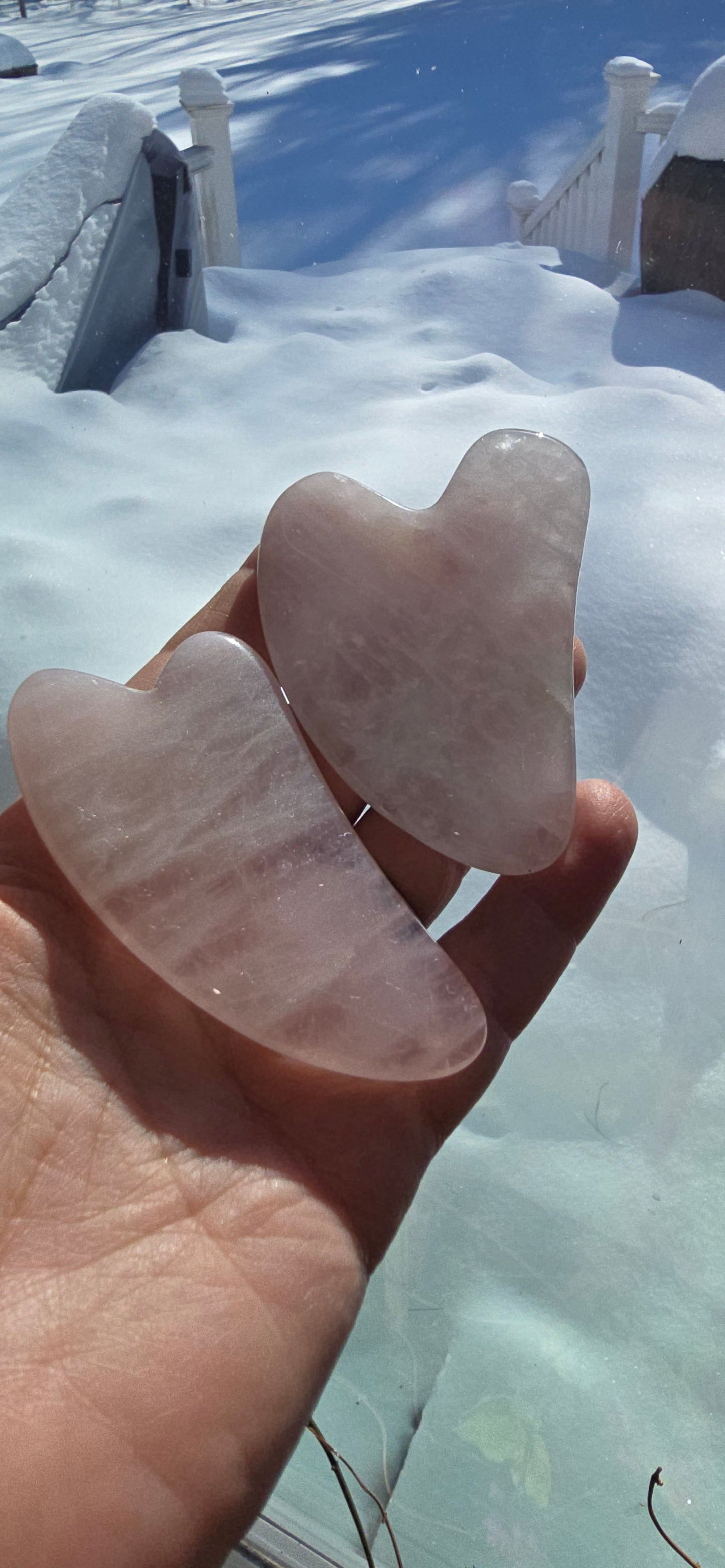 Rose Quartz Gua Sha – Natural Facial Massage Tool