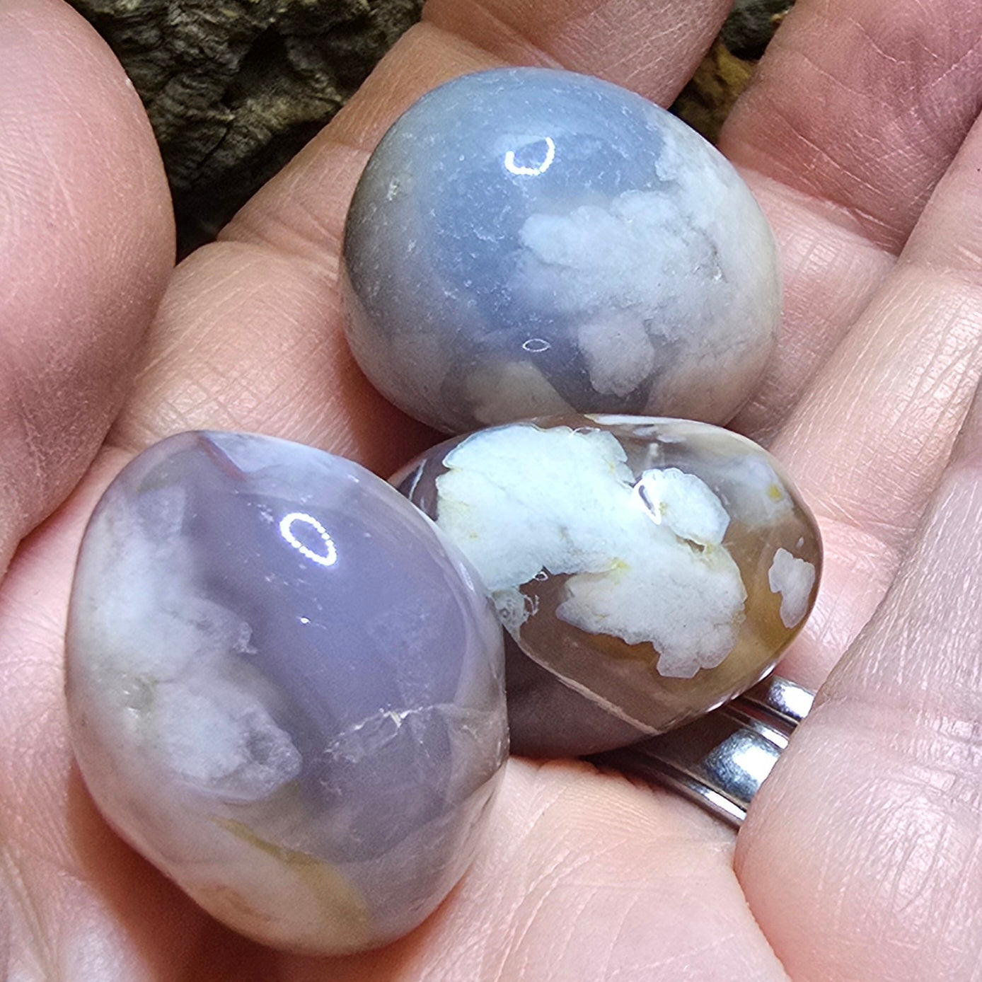 Flower Agate Tumble – Natural Polished Stone