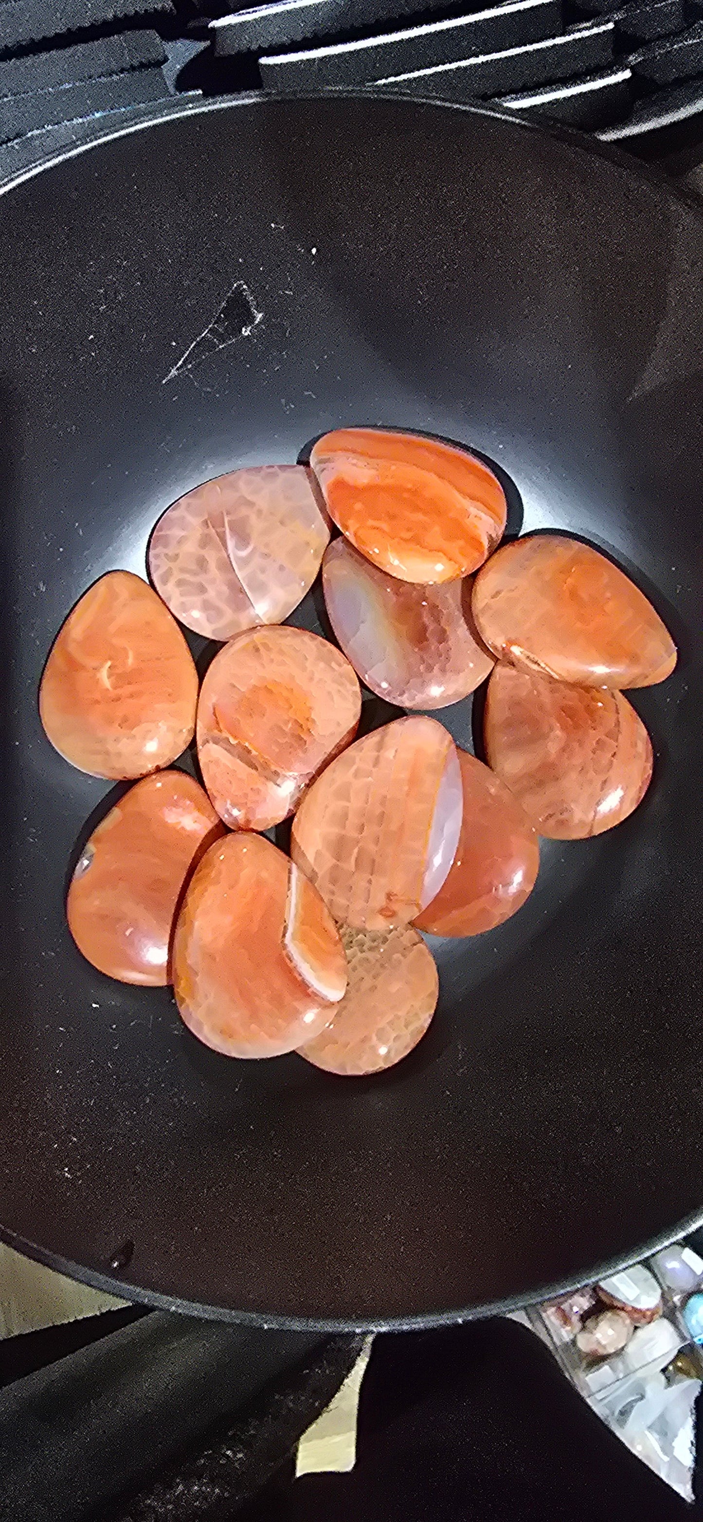 Snakeskin Agate Palm Stones 20.18 grams