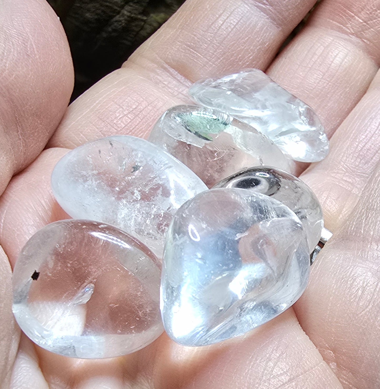 Clear Quartz Tumble Stone – Natural Polished Stone