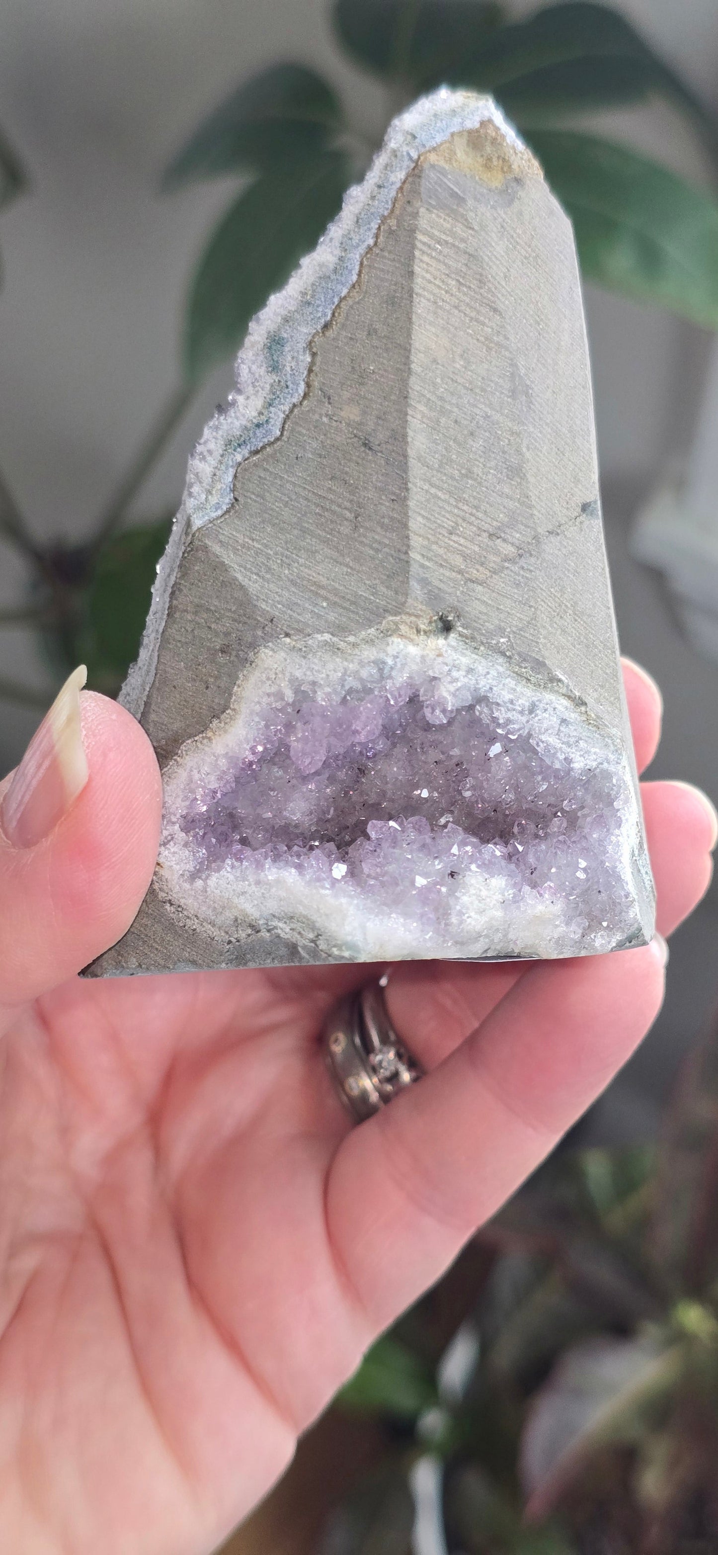 Rainbow Amethyst Cut Bases – Natural Stone from Uruguay