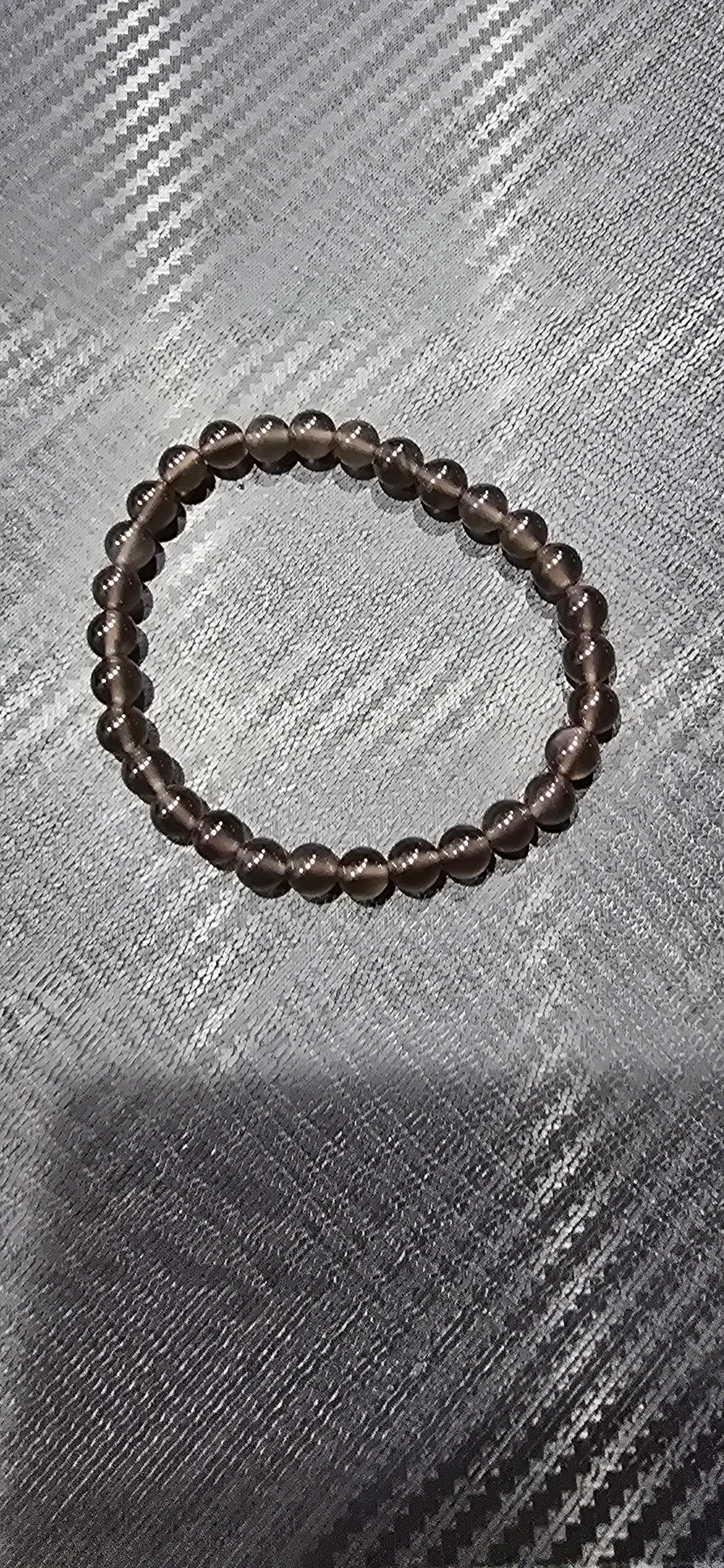 Iced Black Obsidian 6mm Bracelet