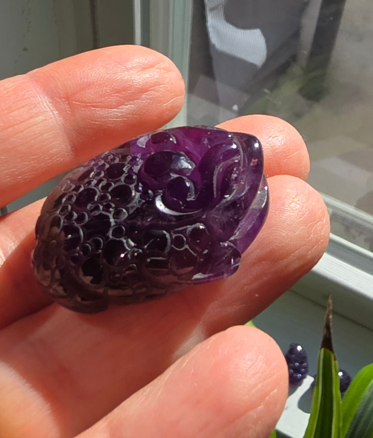 Amethyst Money Toad Carving – Natural Quartz