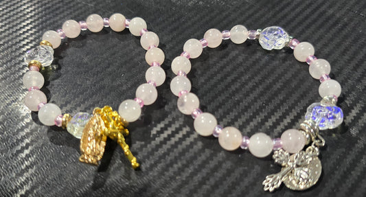 Rose Quartz 8mm Decade Bracelets – Natural Stone Jewelry