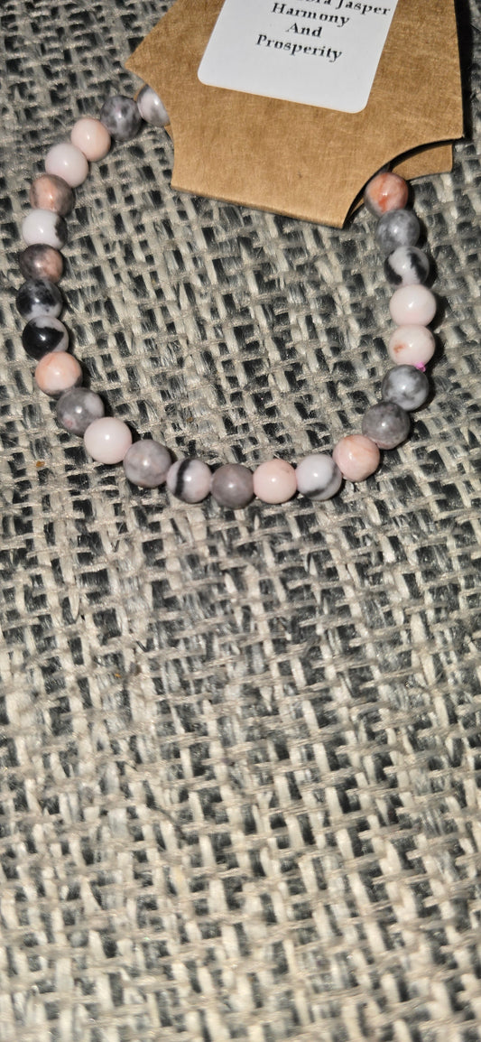 Pink Zebra Jasper Bracelet