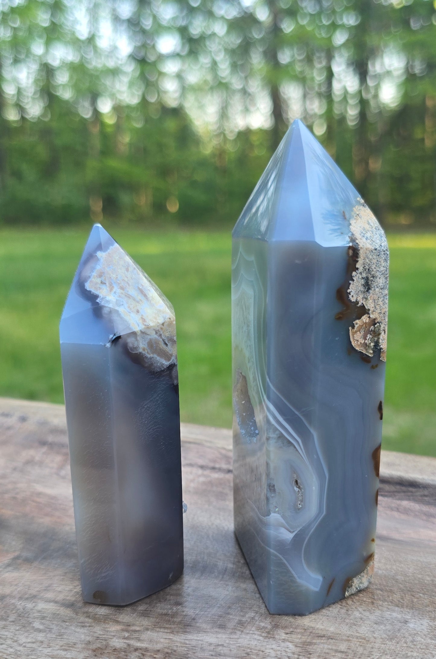 Druzy Agate Towers – Polished Natural Agate