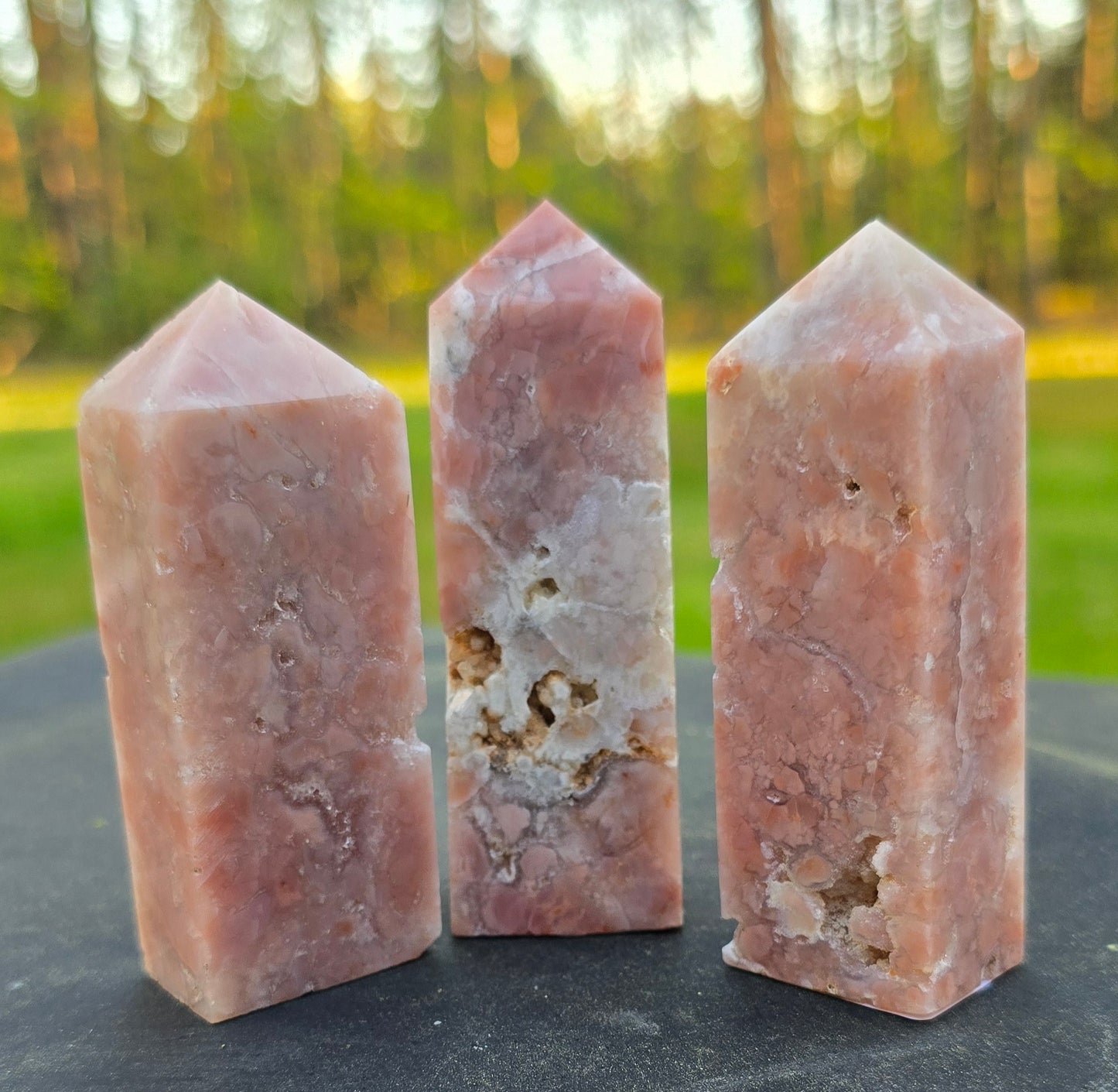 Cotton Candy Agate / Pink Agate Tower – Polished Natural Agate