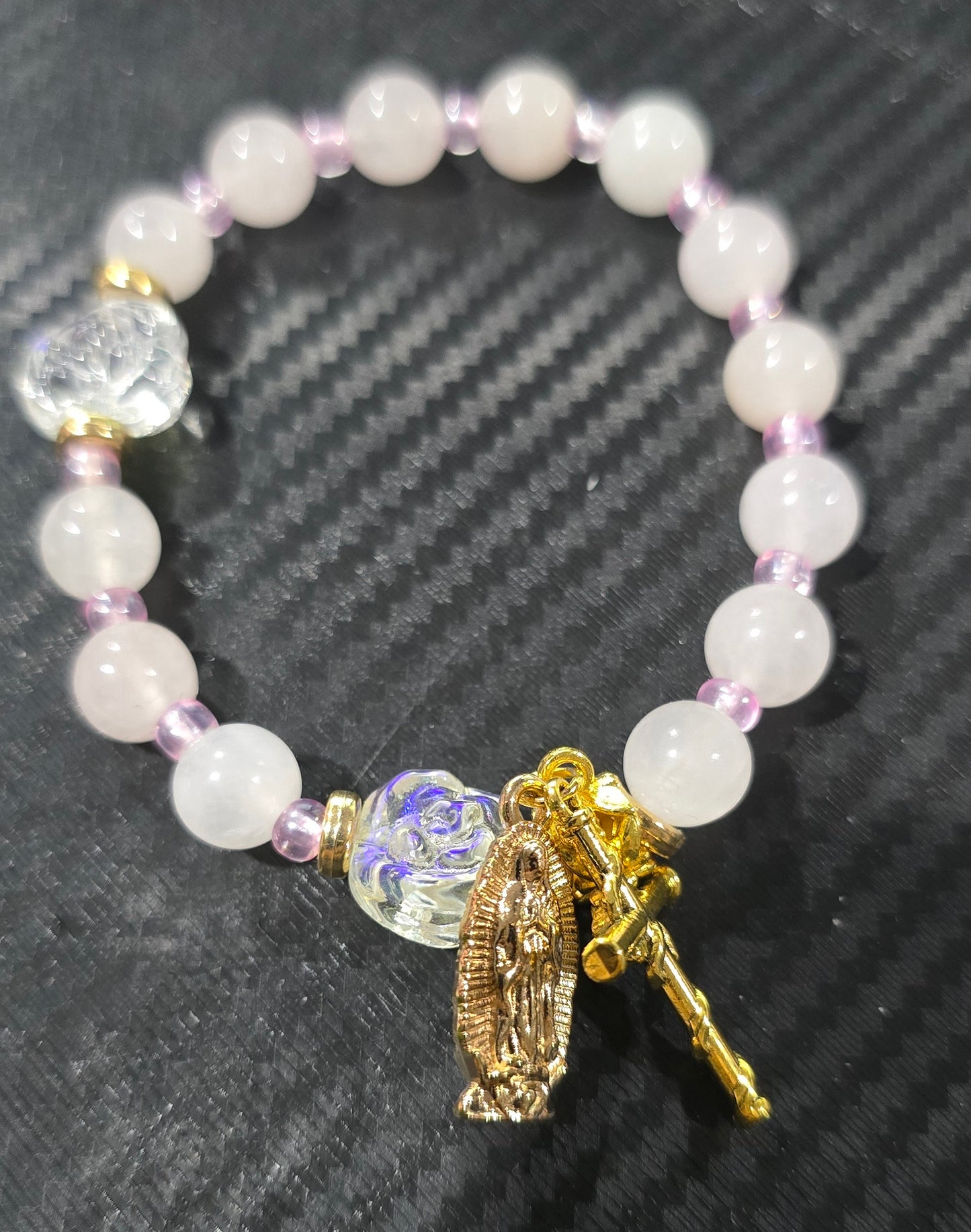 Rose Quartz 8mm Decade Bracelets – Natural Stone Jewelry