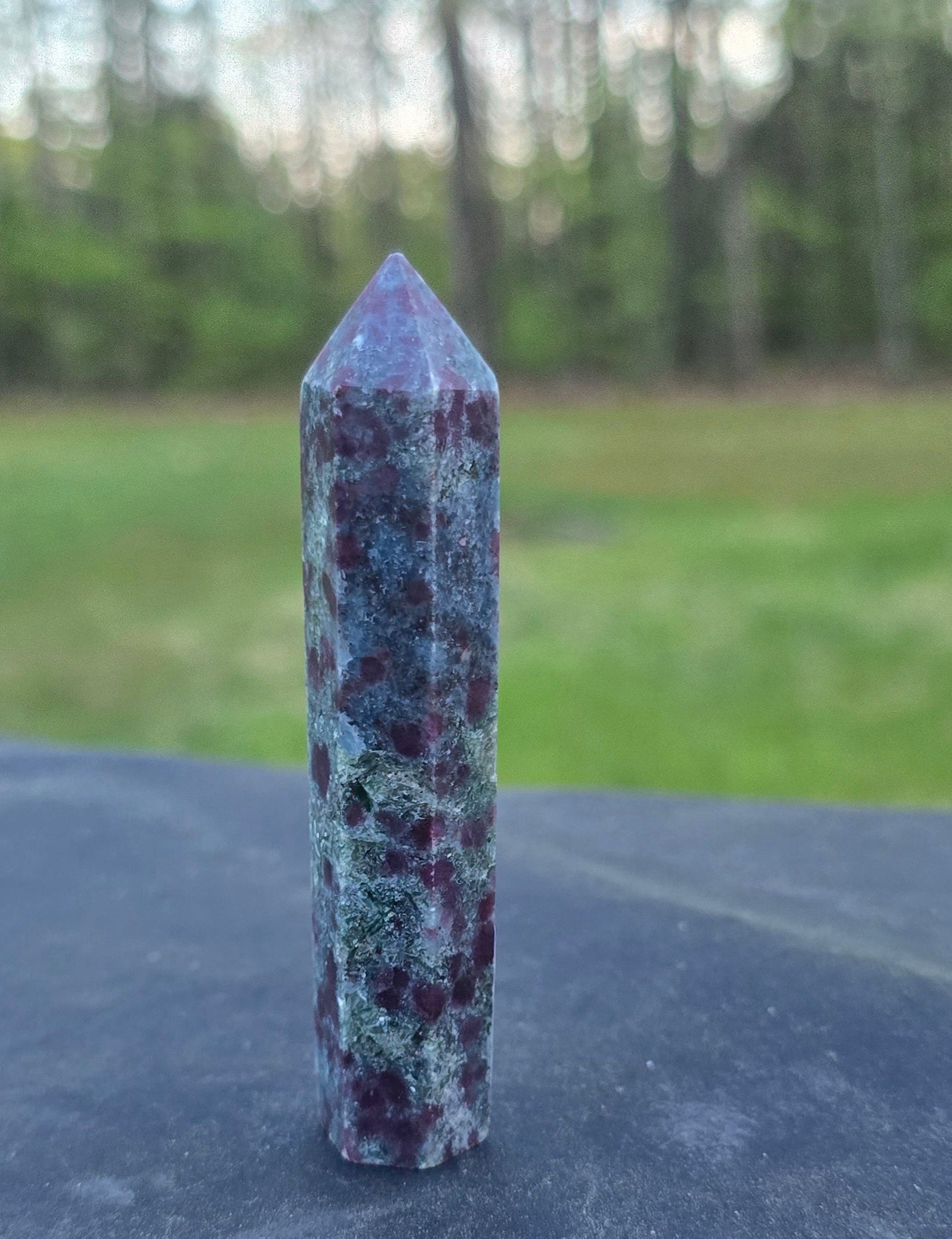 Ruby in Kyanite Tower – Polished Natural Stone
