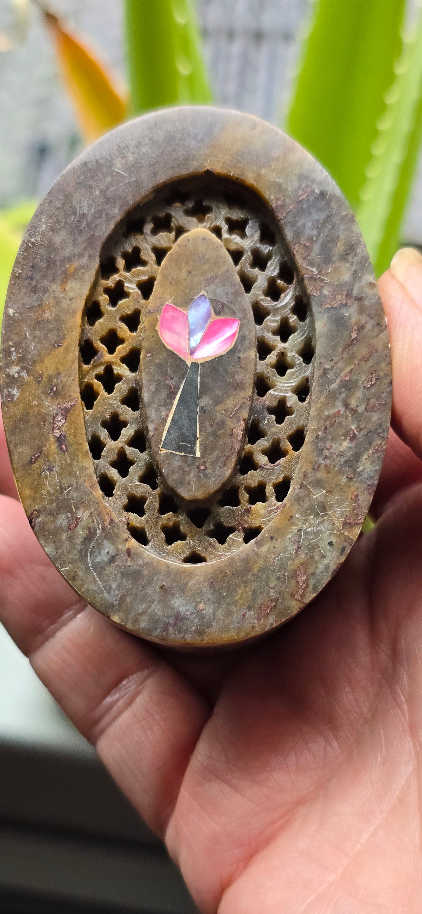 Soap stone Trinket Boxes -Medium size