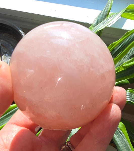 Star Rose Quartz Natural Stone Sphere