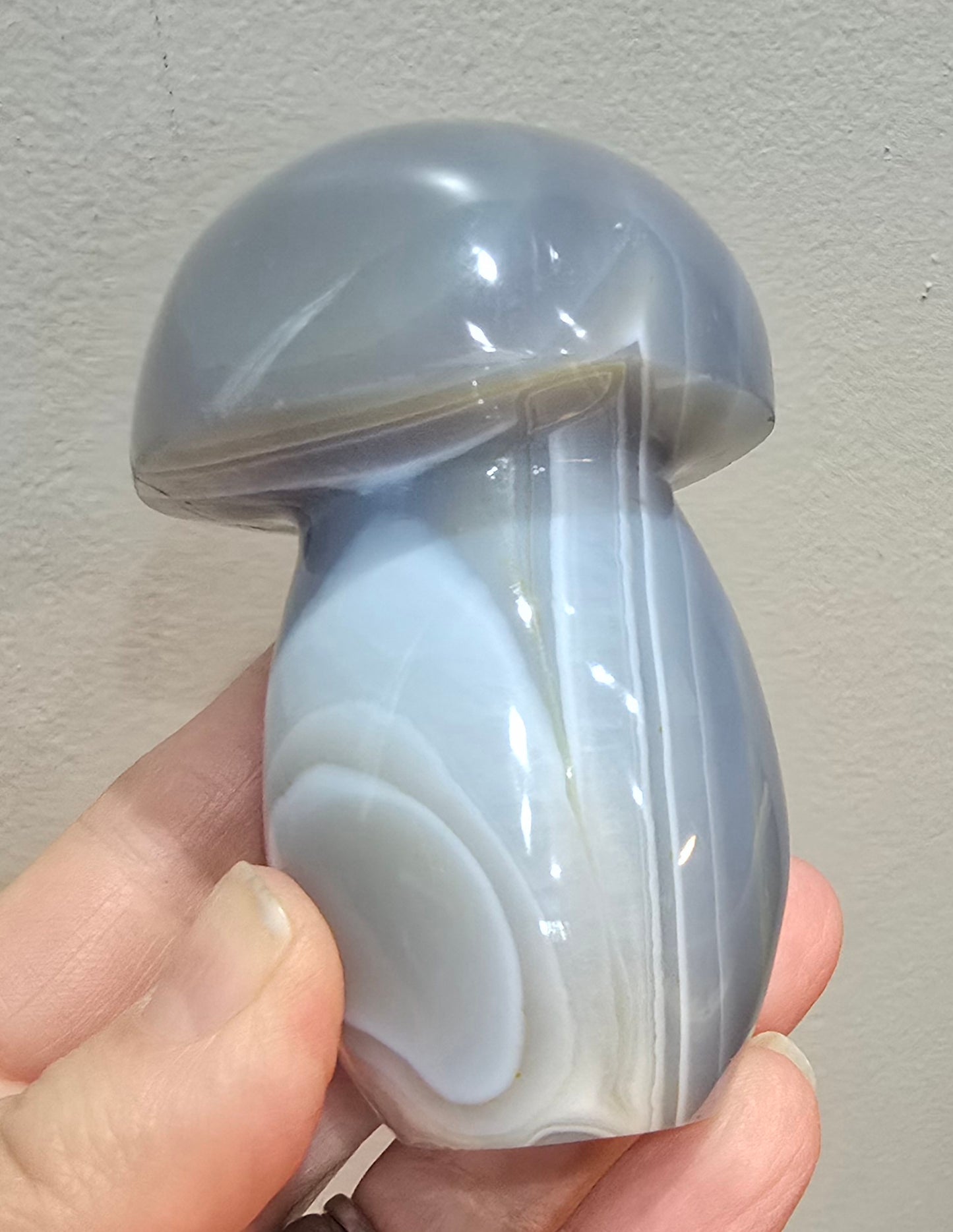 Agate Mushroom Carvings – Polished Natural Agate