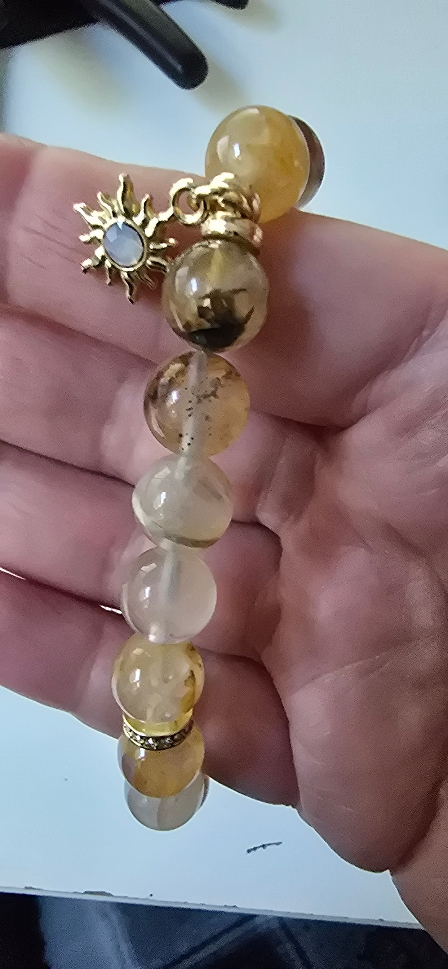 Golden Healer 10mm Beaded Bracelet