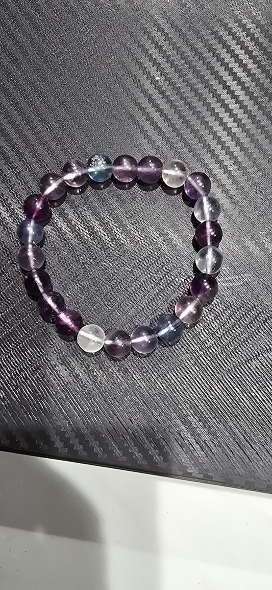 Rainbow Fluorite 8mm Bracelet